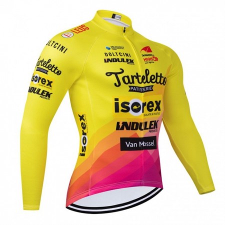 Wielershirt 2024 Tarteletto Isorex Lange Mouw Geel